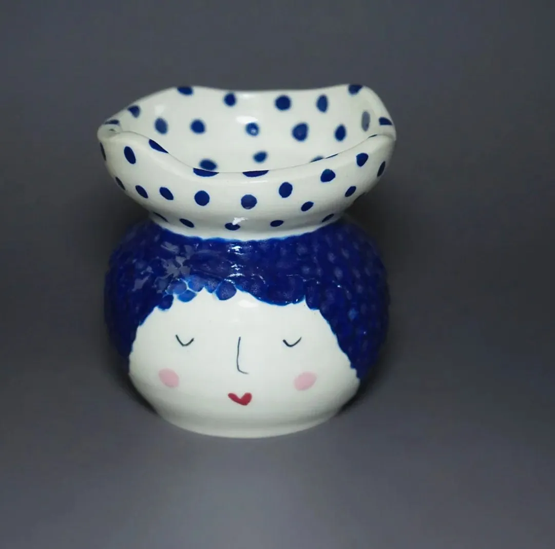 Wheel-Thrown Stoneware Candle Holder — 1